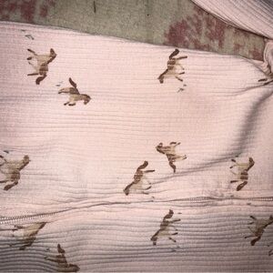 Carter's Pink Footies with Brown Animal Print